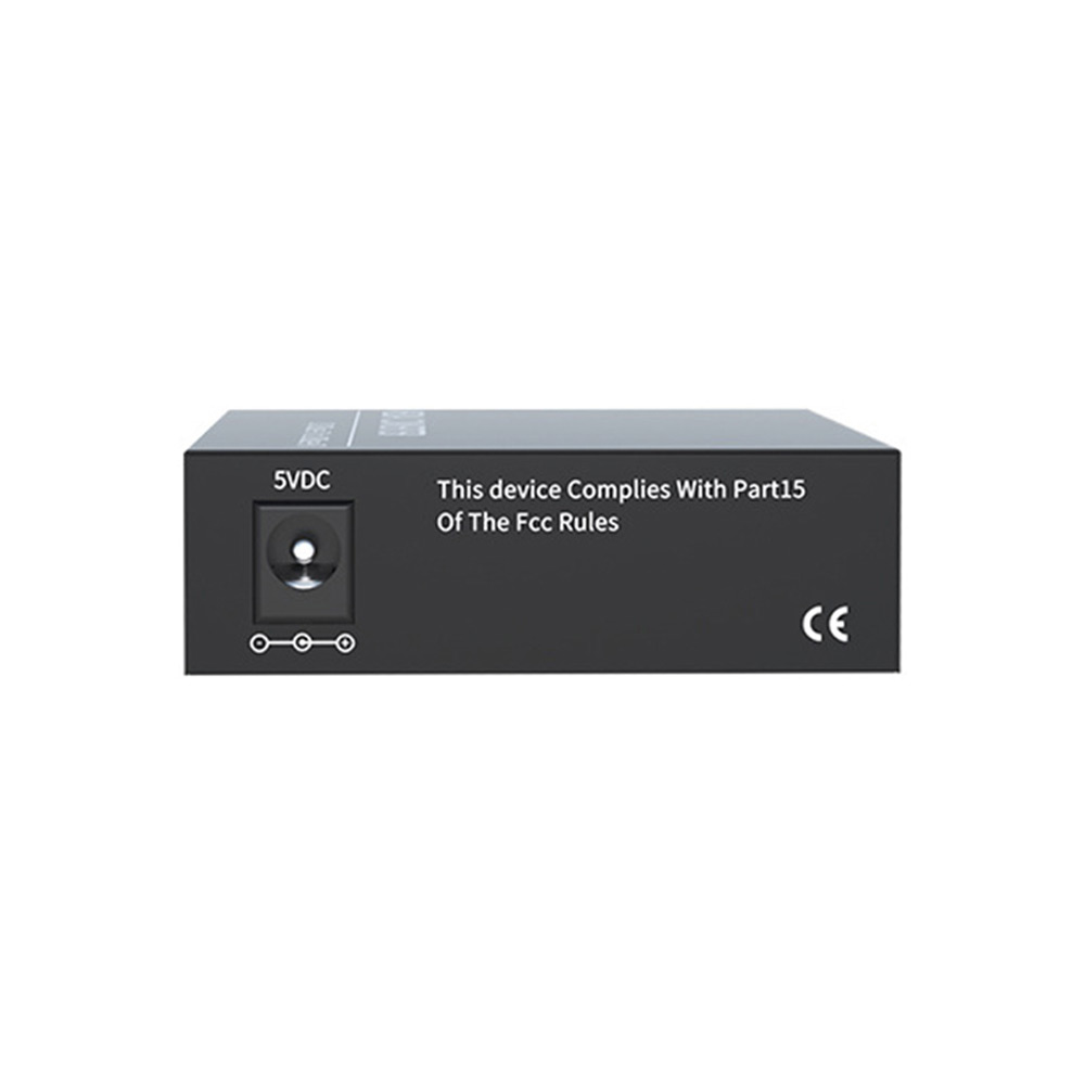 10/100M Simplex SC Fiber Converter, Single Mode Single Fiber 20km, BiDi A+B Set with DC5V Power Supply