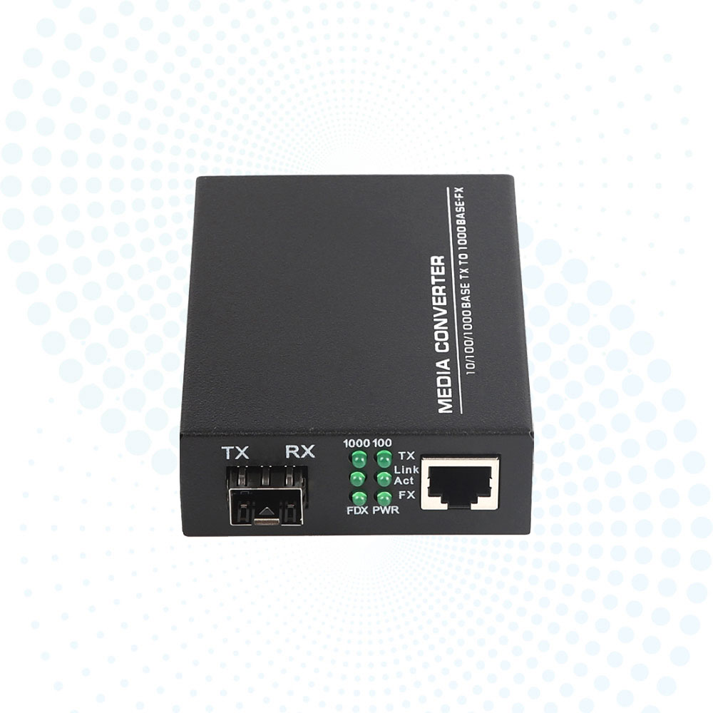 Reliable Quality Inficomo Gigabit 1*SFP Fiber Optic to 1*RJ45 Media Converter 10/100/1000Mbps for FTTN CCTV RoHS CE Certified