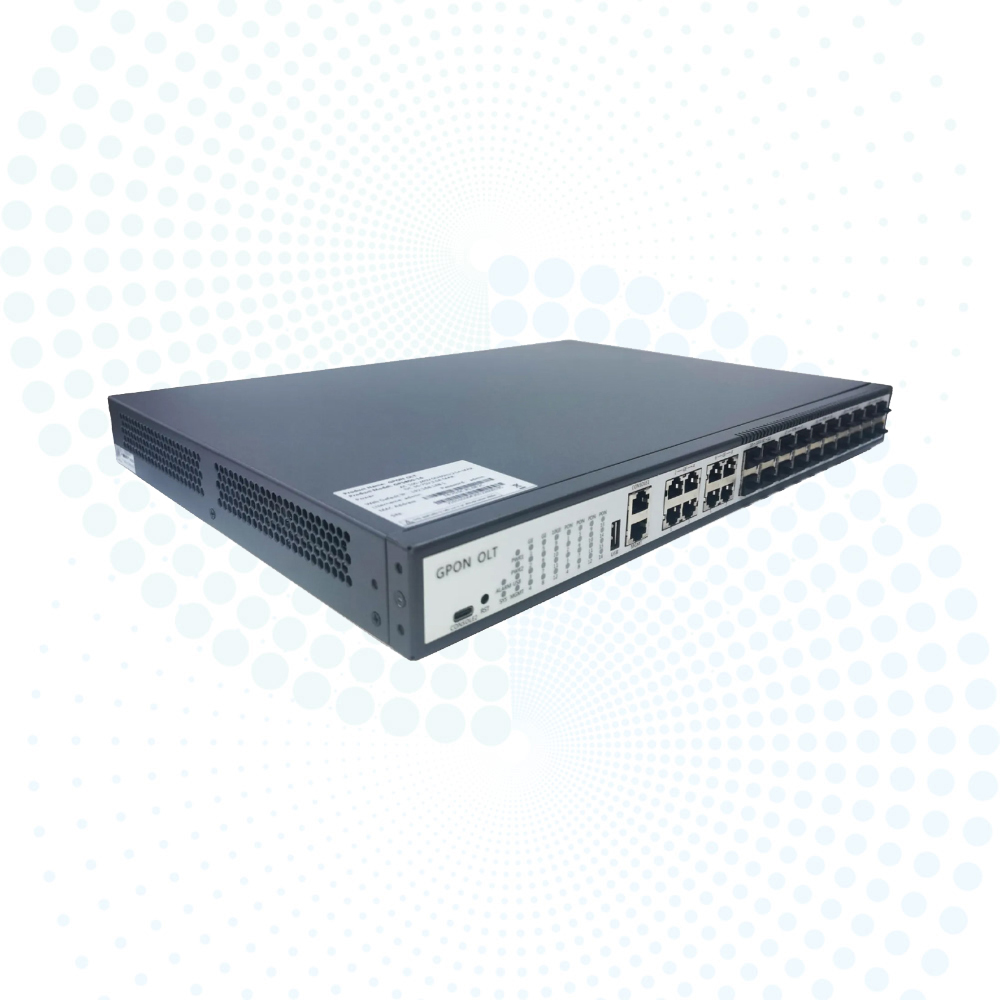 16 Port GPON OLT 1U Rackmount 1U Compact Design Support Hot-Swap IPv6 OMCI Management