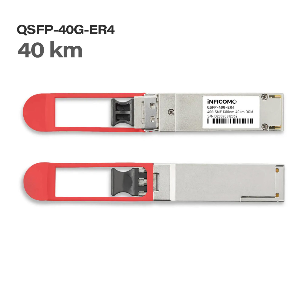 QSFP-40GE-ER4 40G QSFP+ ER4 1310nm 40km Dual LC SMF Fiber Optic Transceivers
