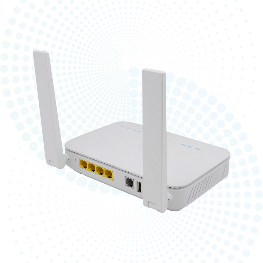 Dual Band AX3000 WiFi6 ONU F6610M XPON ONU 4GE+1TEL+2USB Fiber Optic Modem