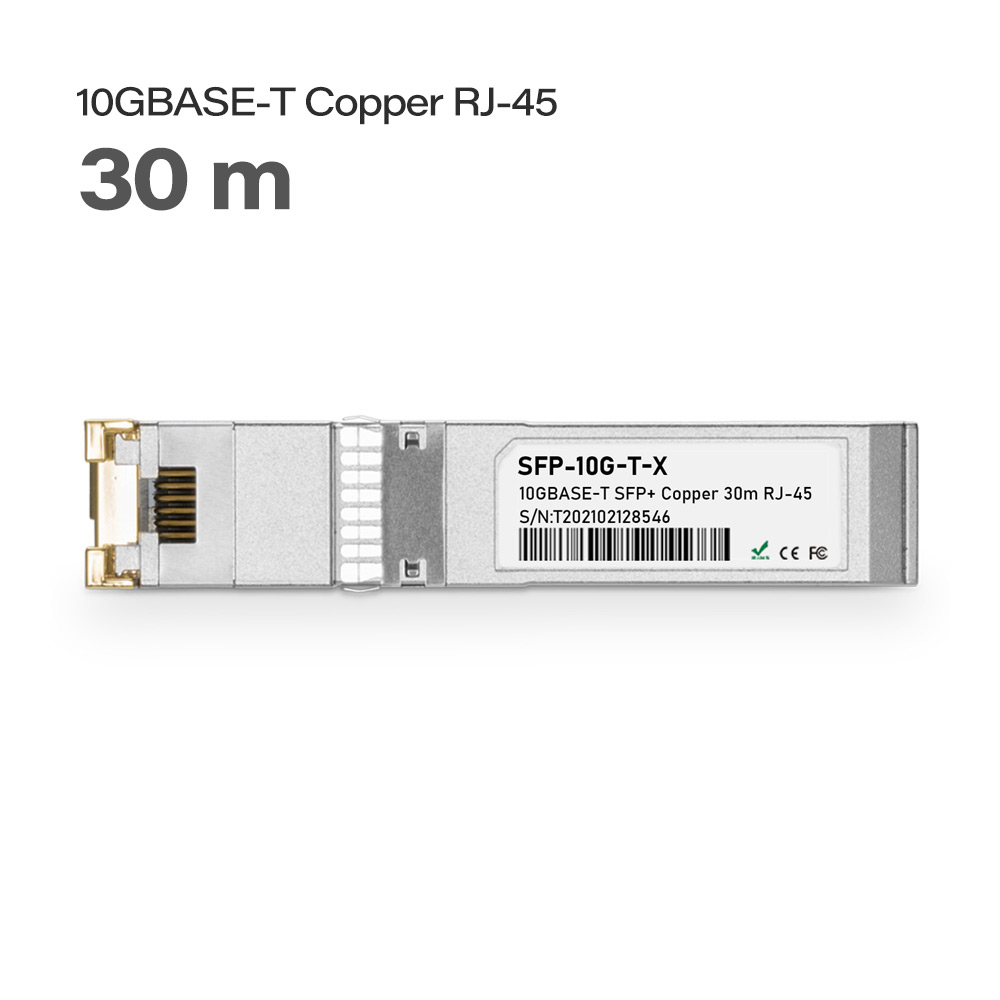 Fully Compatible SFP-10G-TX 10G SFP+ Copper RJ-45 Fiber Optic Transceiver 30M Copper Module
