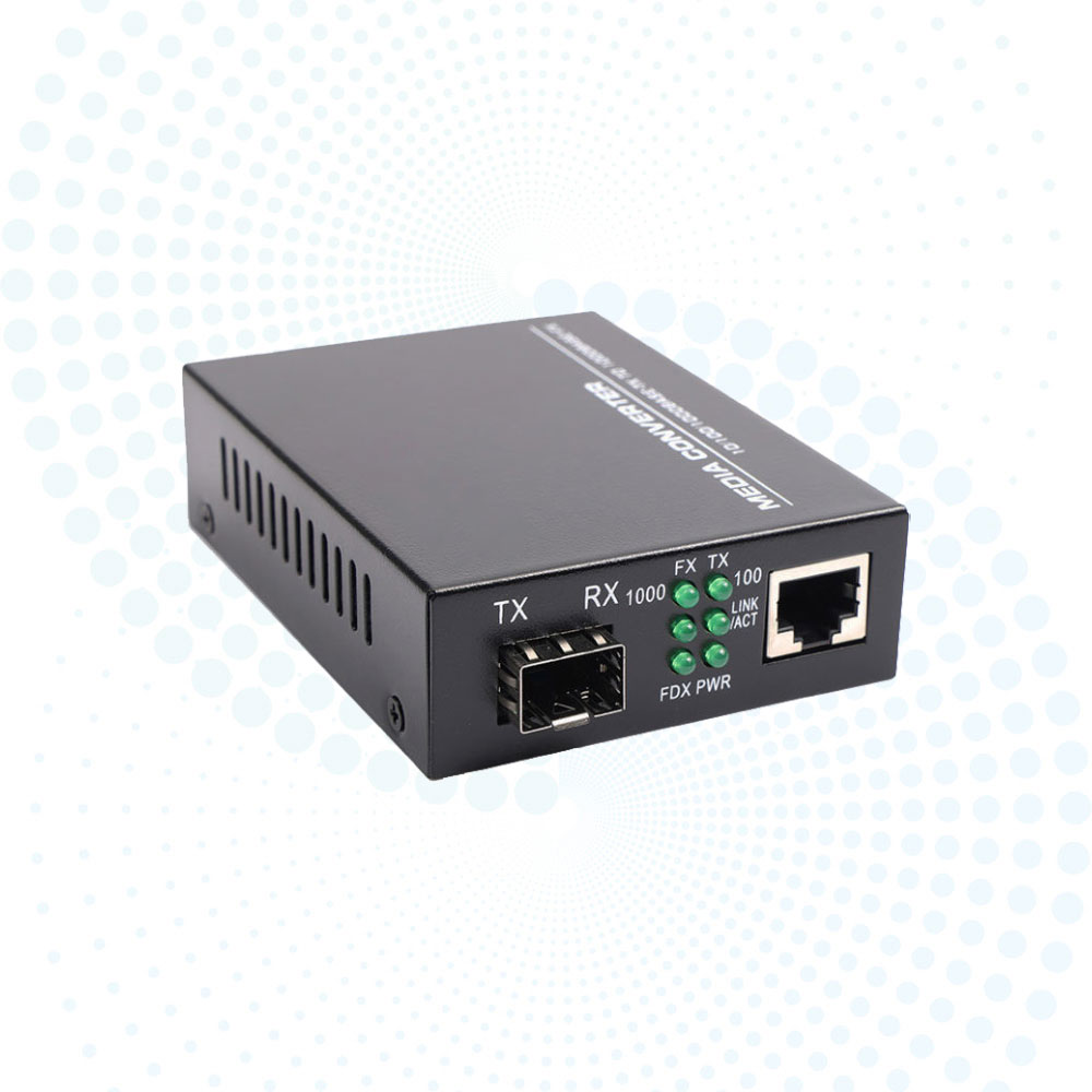 Reliable Quality Inficomo Gigabit 1*SFP Fiber Optic to 1*RJ45 Media Converter 10/100/1000Mbps for FTTN CCTV RoHS CE Certified