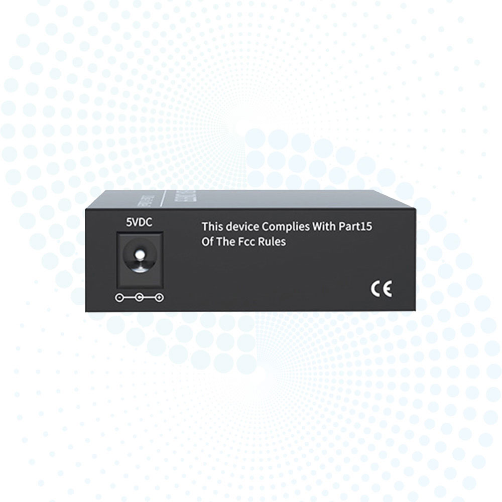 Fiber Media Converter 10/100Mbps 1*Simplex SC -1*LAN SM 20km SC DC5V Power Supply with High Quality