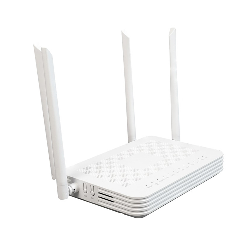 Intelligent XPON 4GE+USB+2.4GHz 5GHz Dual-Band WIFI5 AX1200 Router ONU ONT