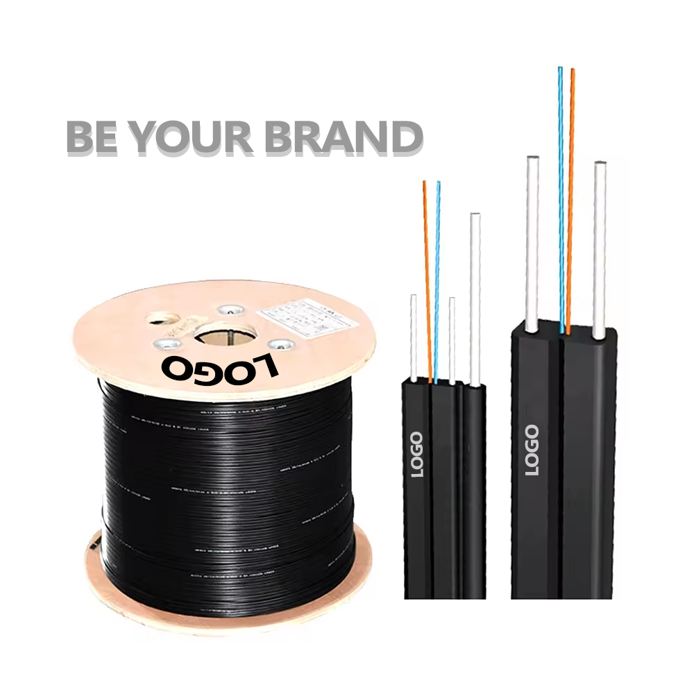 GJYXCH-2B6 3 Steel 2 Core Outdoor Ftth Drop Fiber Optic Cable