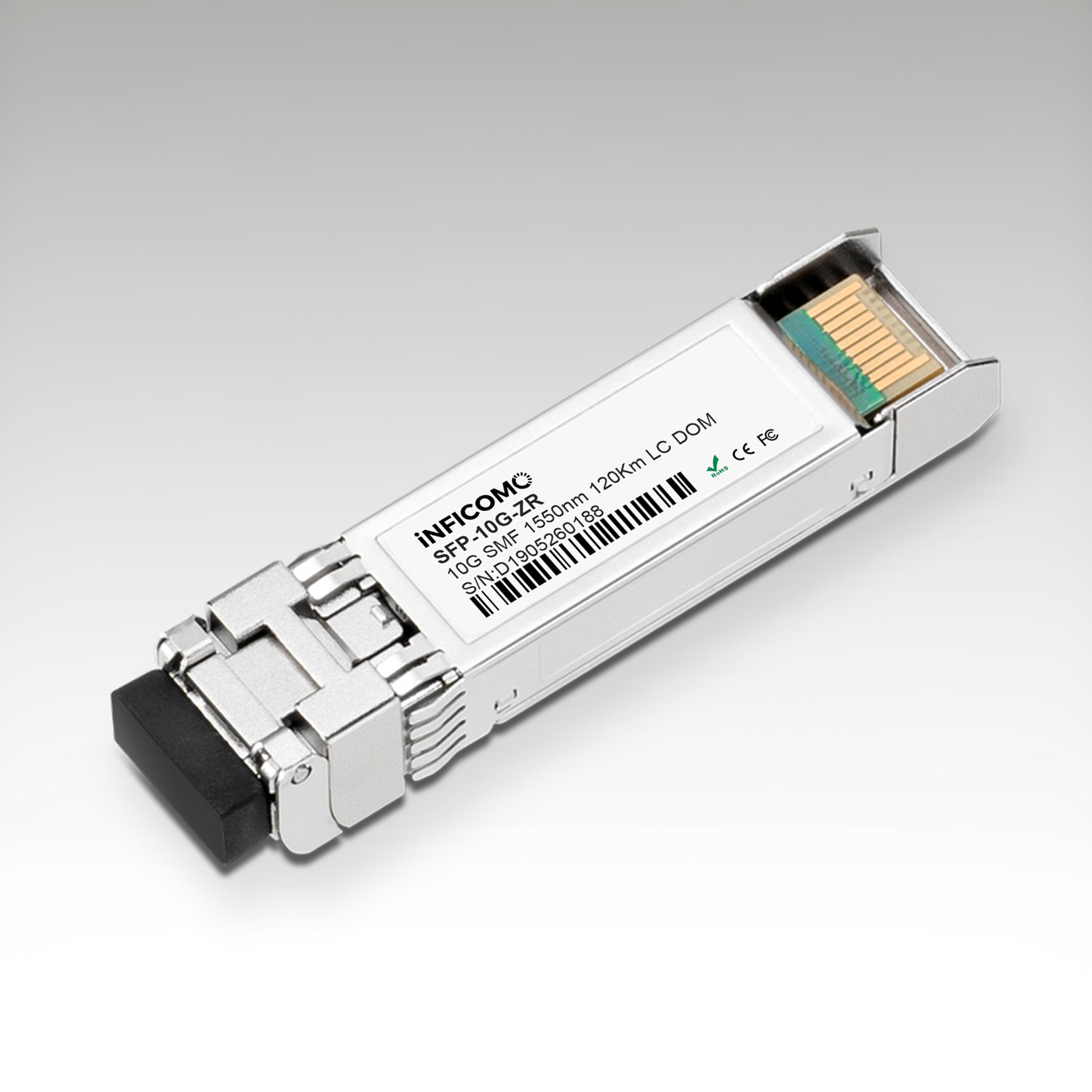 High Quality 11.3G SFP+ ZR 1550nm 120km Duplex LC SMF Fiber Optic Transceiver