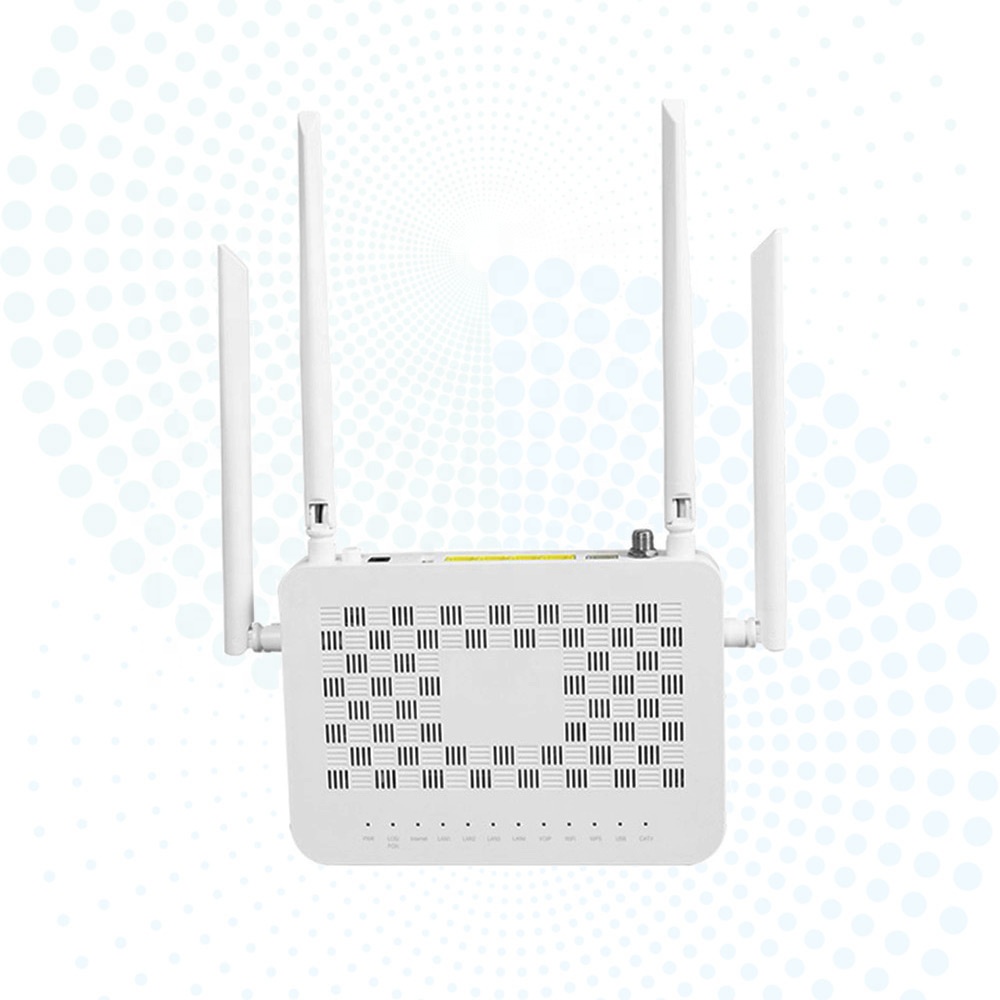 WiFi 6 XPON ONU AX3000 Dual Band 2.5G/5G 4GE 1POTS CATV USB3.0 Fiber Optical ONT Modem for FTTH Solution
