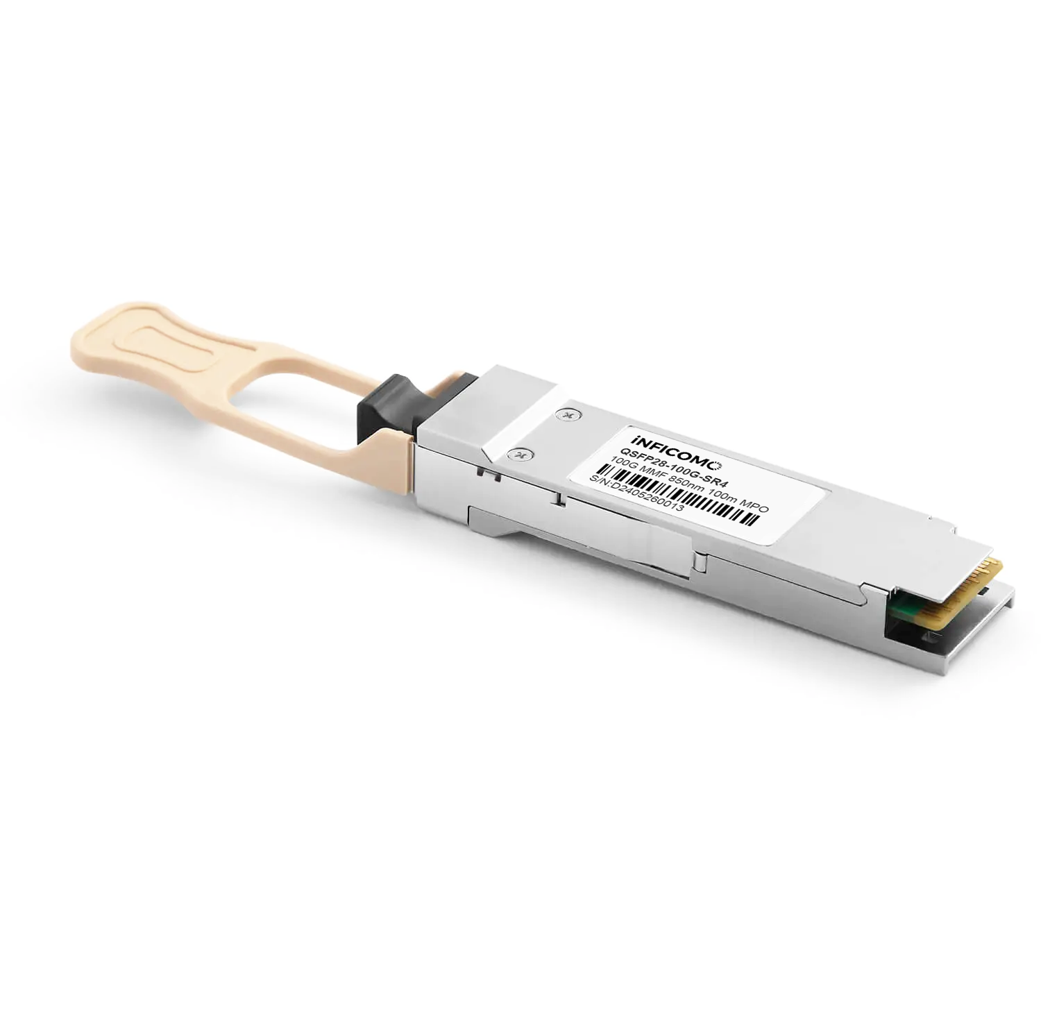 100GBASE-SR4 OM4 Multimode MPO-12 MMF Fiber Optic Transceivers 100G QSFP28 850nm 100m