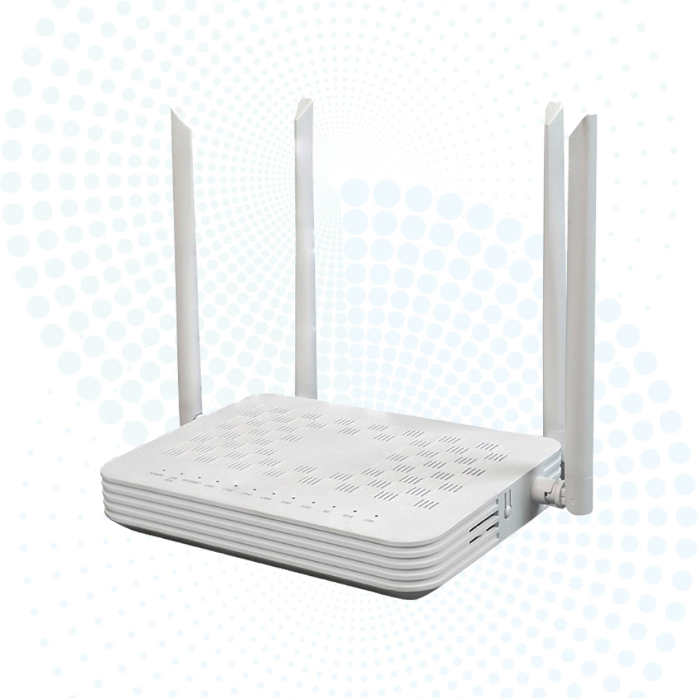 Dual Band WIFI5 4GE+1USB+WiFi5 4 Port ONU AC1200 GPON EPON FTTH INFICOMO X2004