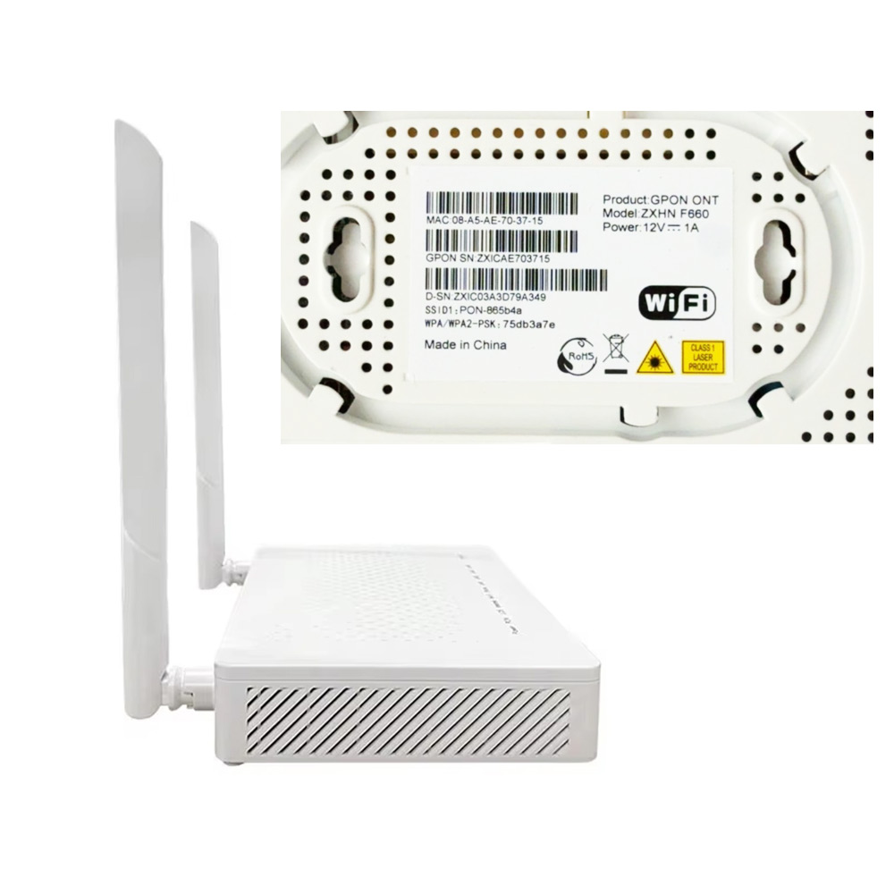 F660 V8 XPON ONU WiFi Fiber Modem 1GE 3FE 1POTS USB FTTH ONT Device