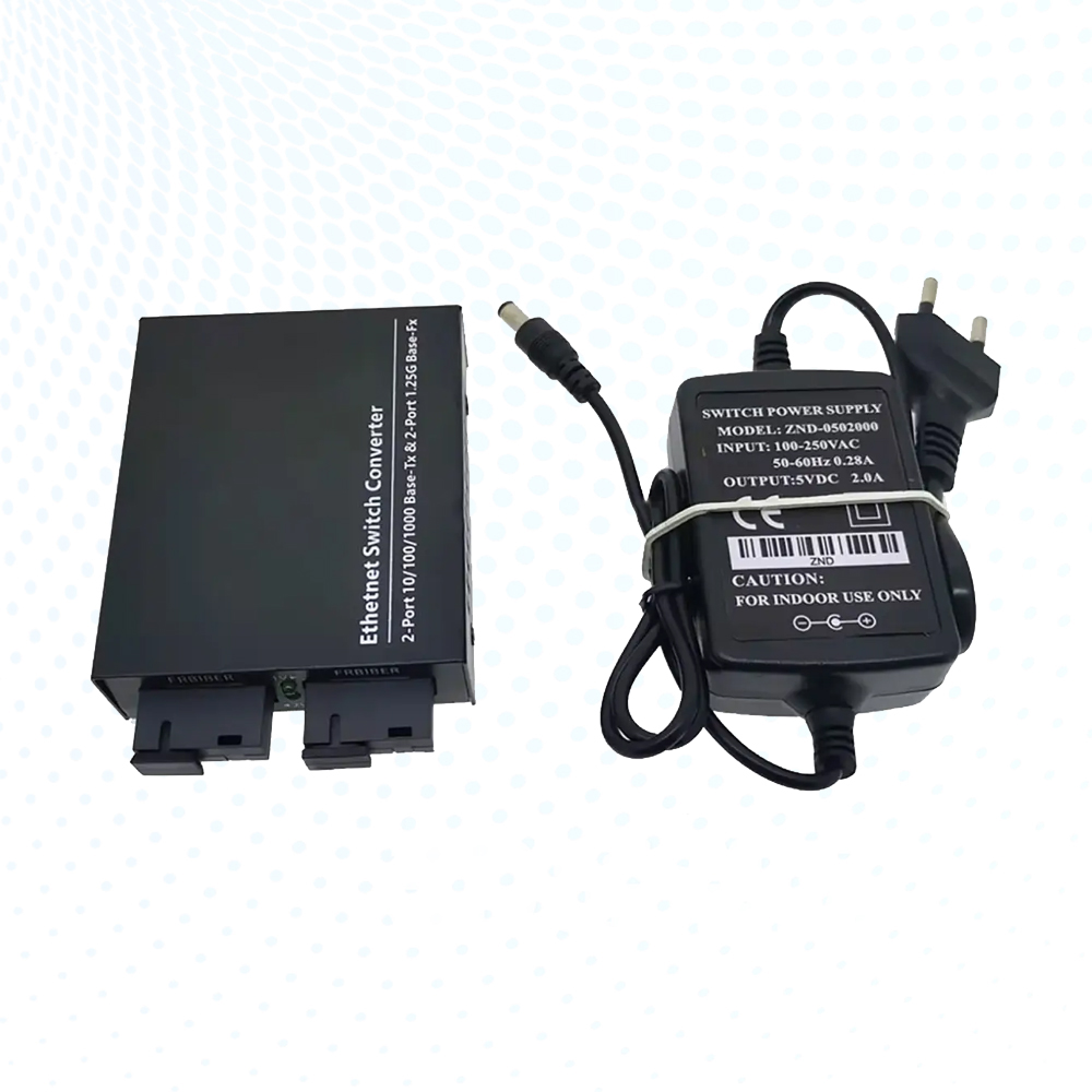 Gigabit Fiber Media Converter SC Port 2xFX to 2xRJ45 Ethernet Converter for ISP FTTH CCTV Transmission