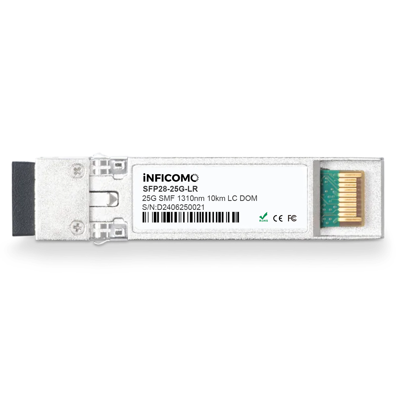 SFP28 25GBASE-LR 1310nm 10km DOM LC SMF Optical Transceiver Module SFP-25G-LR-S