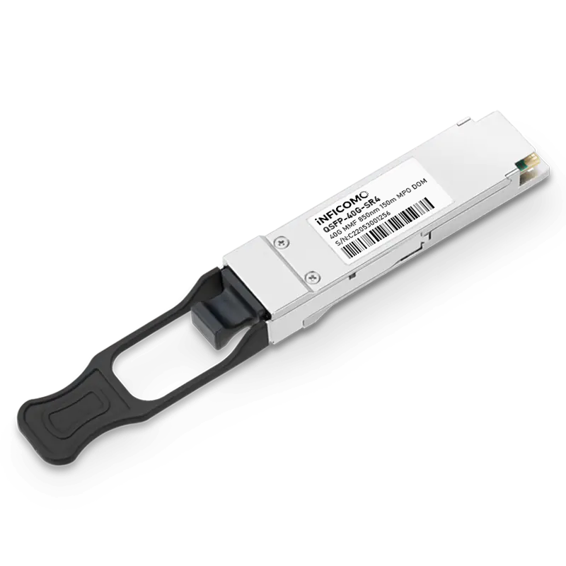 QSFP+ 40GBASE-SR4 850nm 100m MPO Compatible with QSFP-40G-SR4-S DOM Optical Transceiver