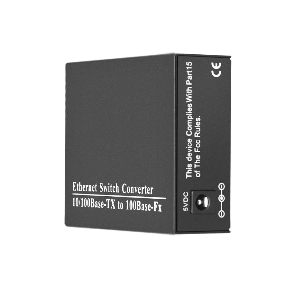 Single Mode SC Fiber Optic Converter 20KM Port Range RJ45 Media Optical Fiber Wired LAN 1310/1550nm Wavelength -20~50