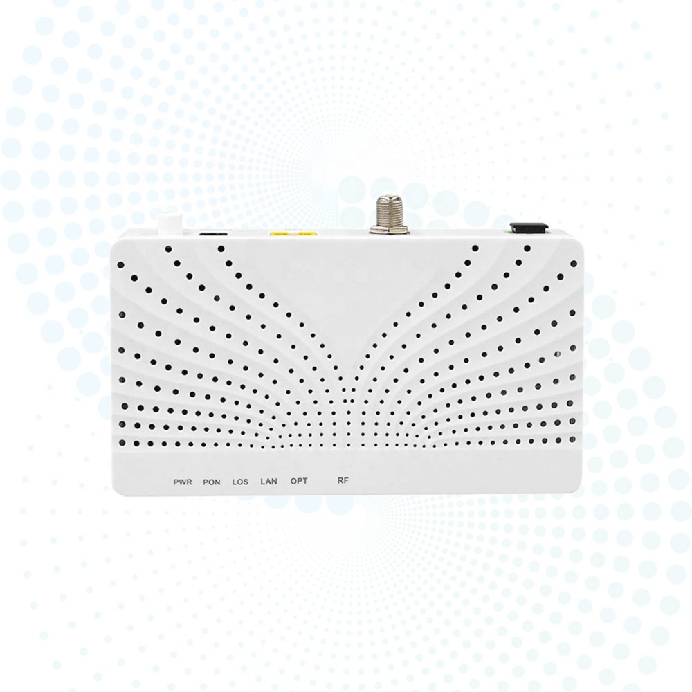 OEM FTTH XPON ONU 1GE + CATV RF Port Optical Fiber Modem Dual Mode GPON EPON Router HG1011