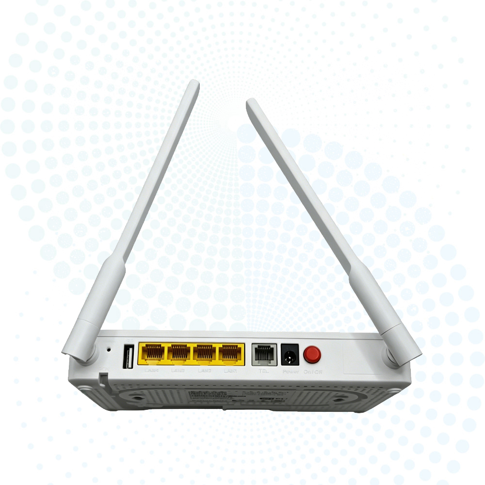 Original F670L GPON ONU ONT 4GE+1POTS+2USB Dual Band 2.4G/5G WiFi Fiber Optic Router English Firmware
