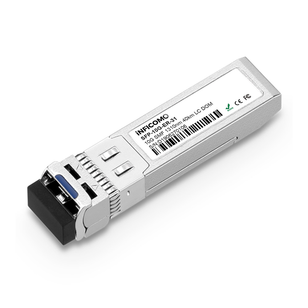 10G SFP+ Module 1310nm 40km DDM Duplex LC SMF Fiber Optic Transceiver 10G 40KM Plug-and-play