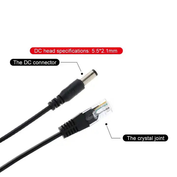 10/100/1000Mbps Standard 48V to 12V 30W Passive POE Splitter with 12 Months Warranty for CCTV System