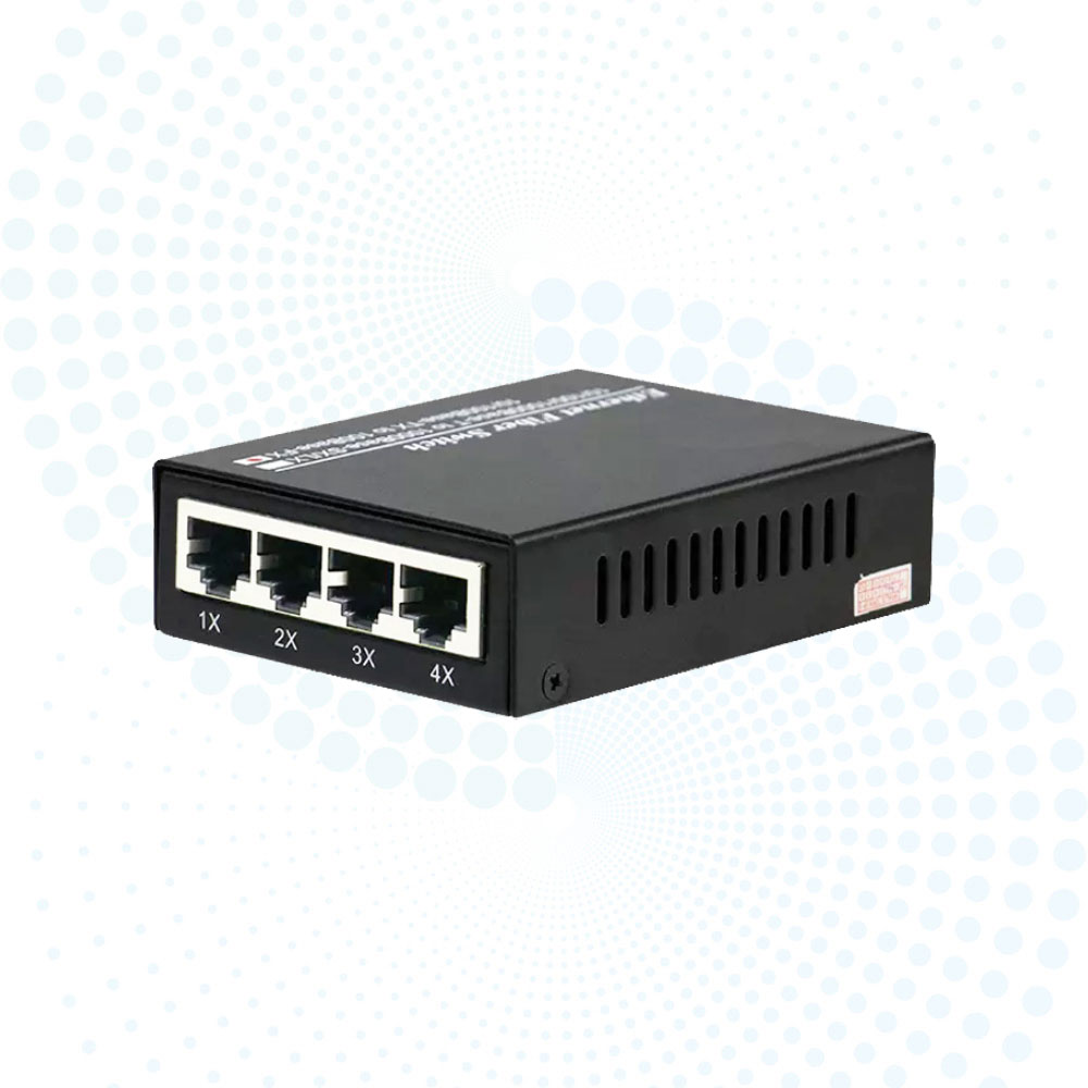 Factory Price 1FX 4TX Gigabit Fiber to Ethernet Converter 20km SC 10/100/1000Mbps Media Converter