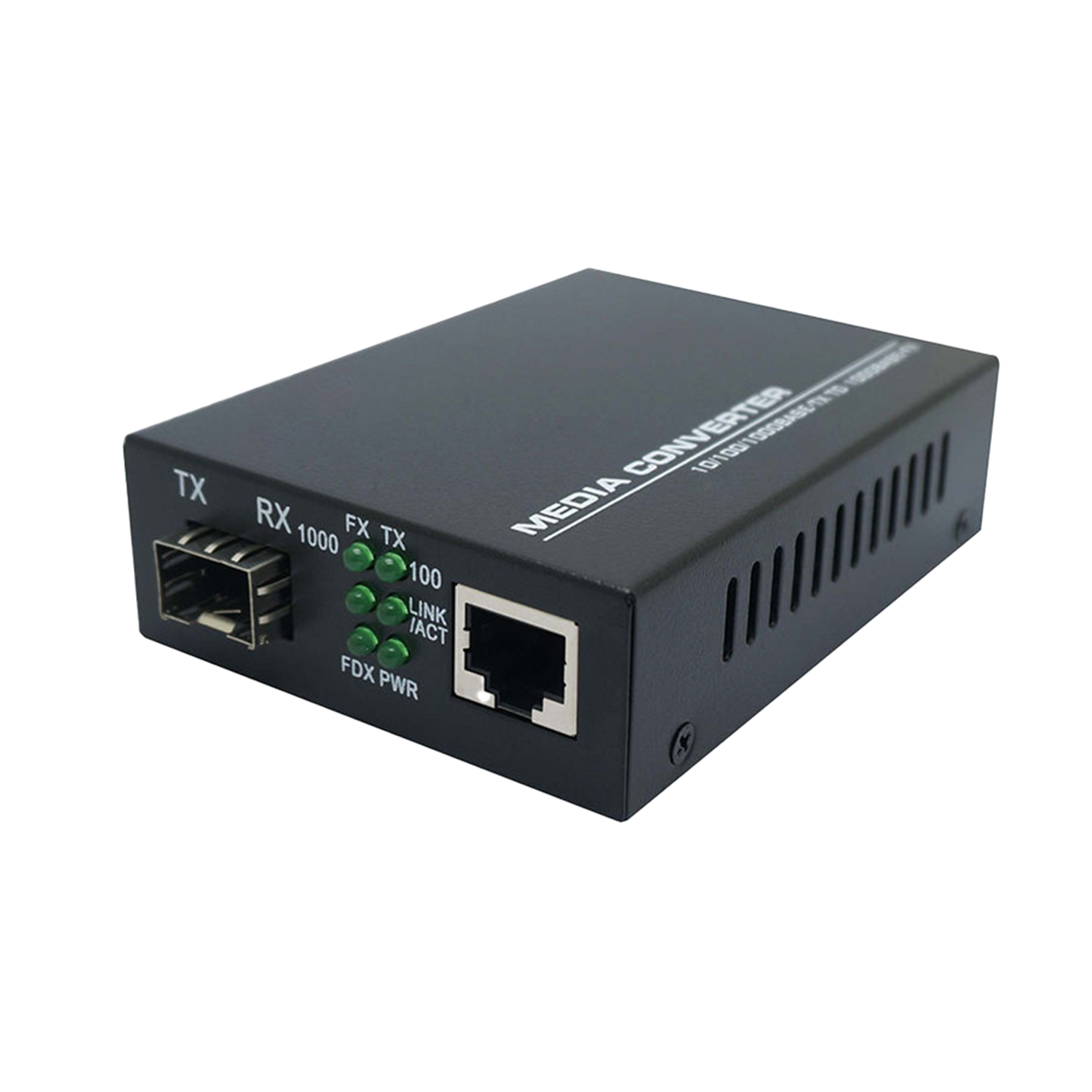 1SFP 1RJ45 Ports 10/100/1000Base Gigabit Converter 1000Base FX Fiber SFP Optic Media Converter