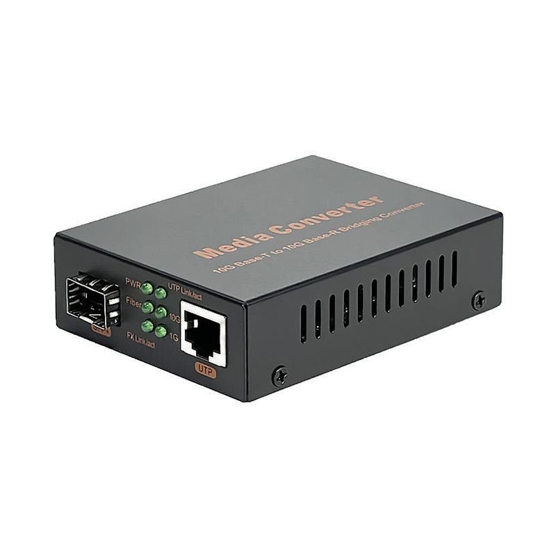 Durable and Rugged 1/2.5/10GB SFP to SFP+ and RJ45 Fiber Media Converter up to 100Km