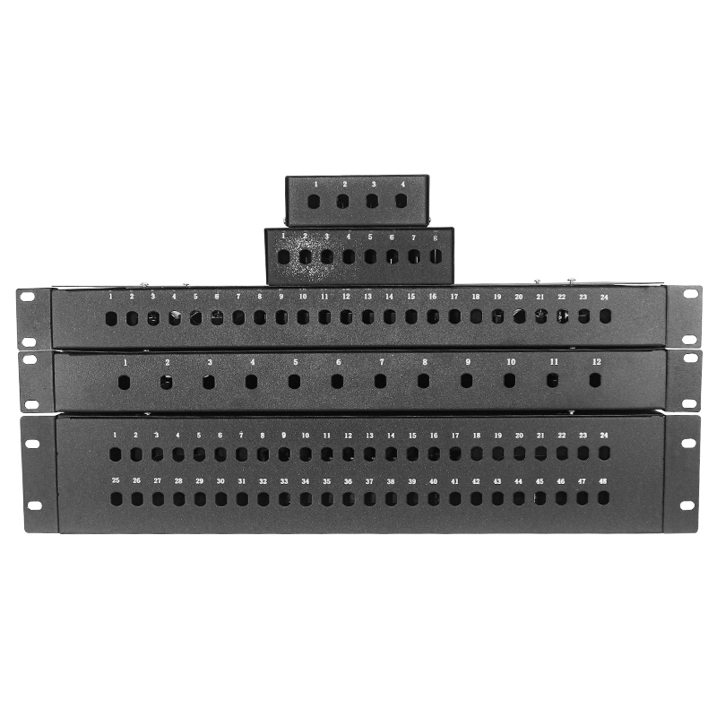 4/8/12/24 Port Optical Fiber Cable Box 48 Cores LC/SC Square Terminal Distribution Frame