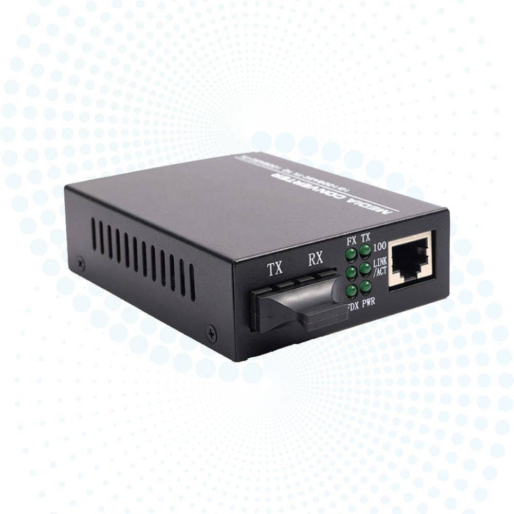 10/100Mbps Multi Mode Fiber Media Converter 550m Duplex SC to 1 RJ45 Ethernet Converter DC5V for CCTV Network