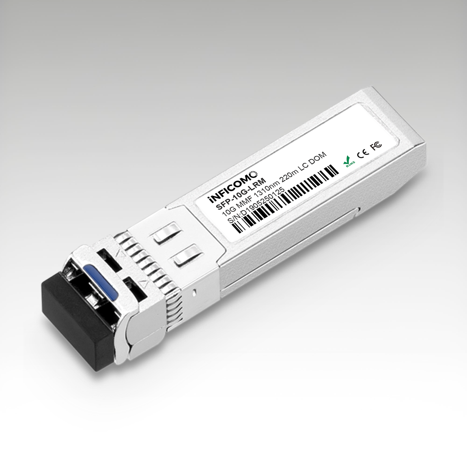 2-Year Warranty 10.3125Gbps 10GBASE-LR SFP+ 1310nm 220m DOM Duplex LC/UPC SMF Fiber Optic Transceivers Module