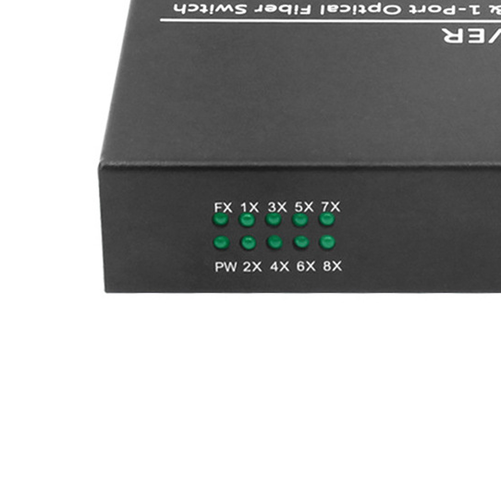 Ethernet Switch 9 Port Fiber Optic Switch Network Quiet Gigabit Home Switch Fiber Optical Media Converter
