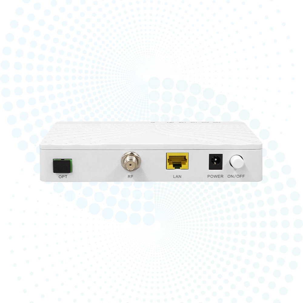 OEM FTTH XPON ONU 1GE + CATV RF Port Optical Fiber Modem Dual Mode GPON EPON Router HG1011