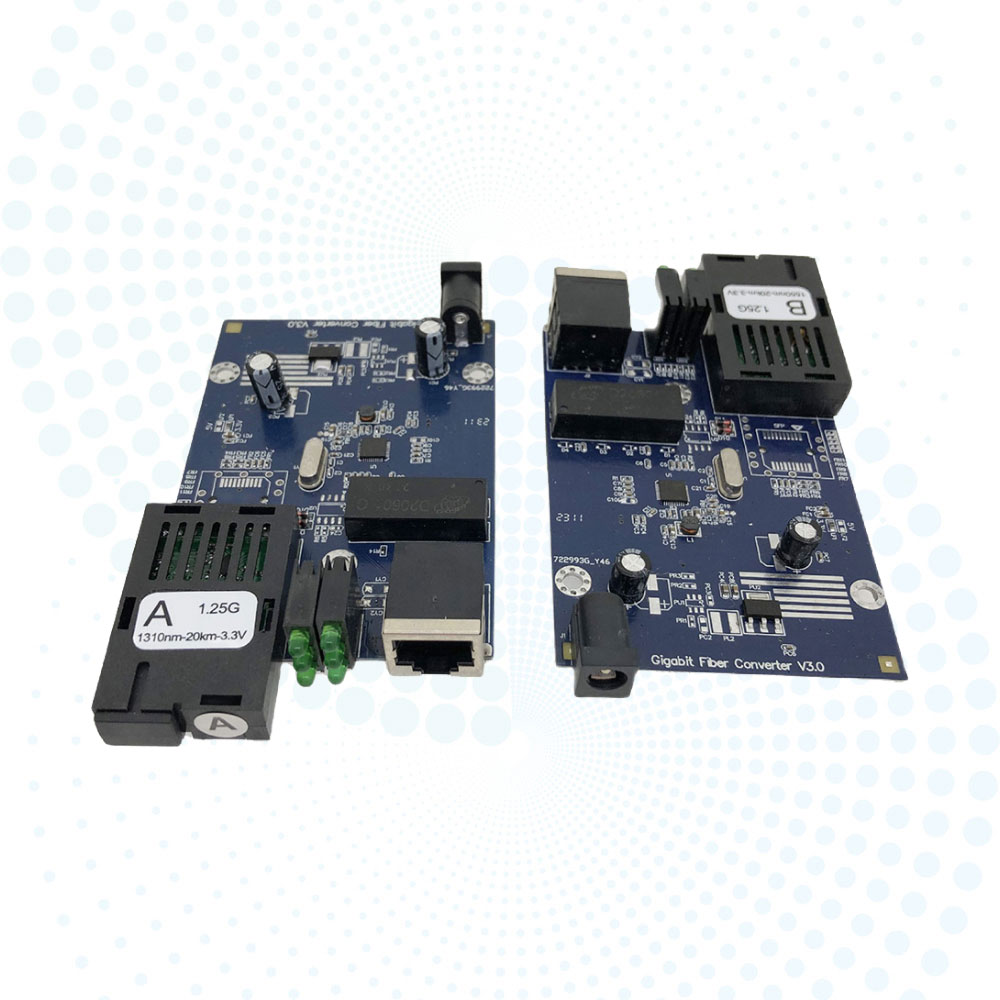 Reliable Quality Media Converter 10/100/1000mbps Single Mode Single Fiber SC to RJ45 Fiber Media Converter