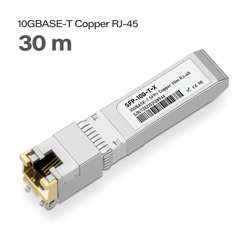 Industrial 10G SFP+ RJ45 Transceiver Module 10GBASE-T Copper Ethernet Module for Mikrotik Ubiquiti Cisco