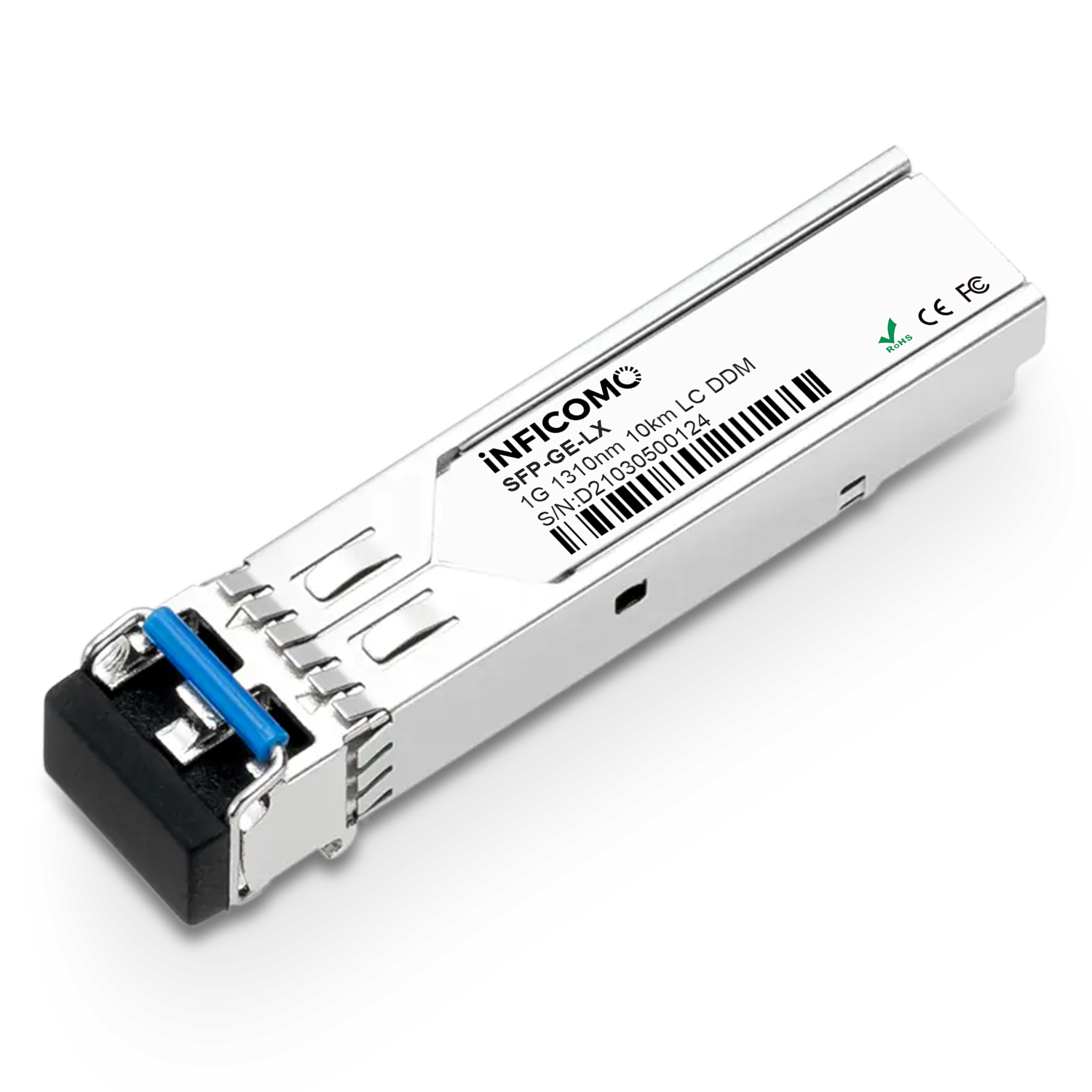 Interference-resistant 1.25G SFP Dual Fiber 10km 1310nm Single Mode Optical Transceiver Module