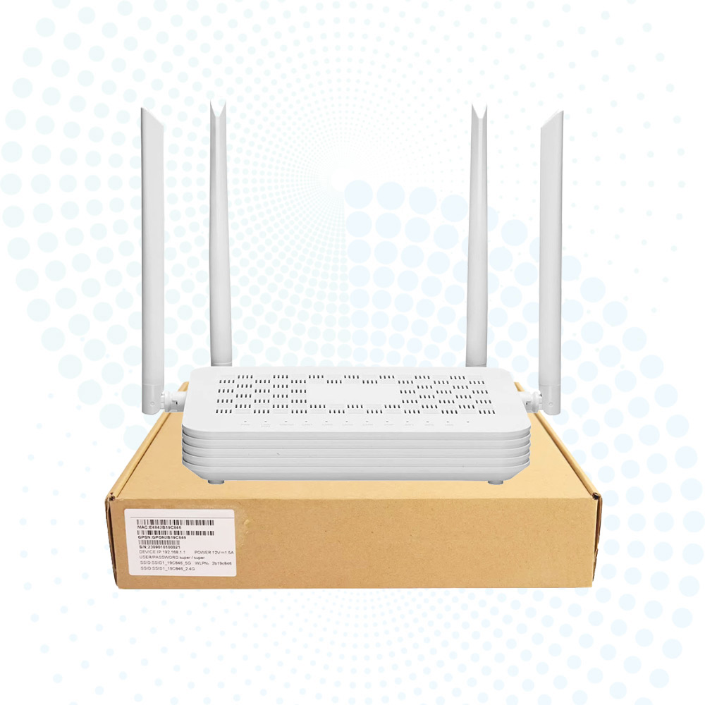 AX3000 WiFi 6 XPON ONU 4GE POTS USB Fiber ONT Modem for Huawei ZTE OLT
