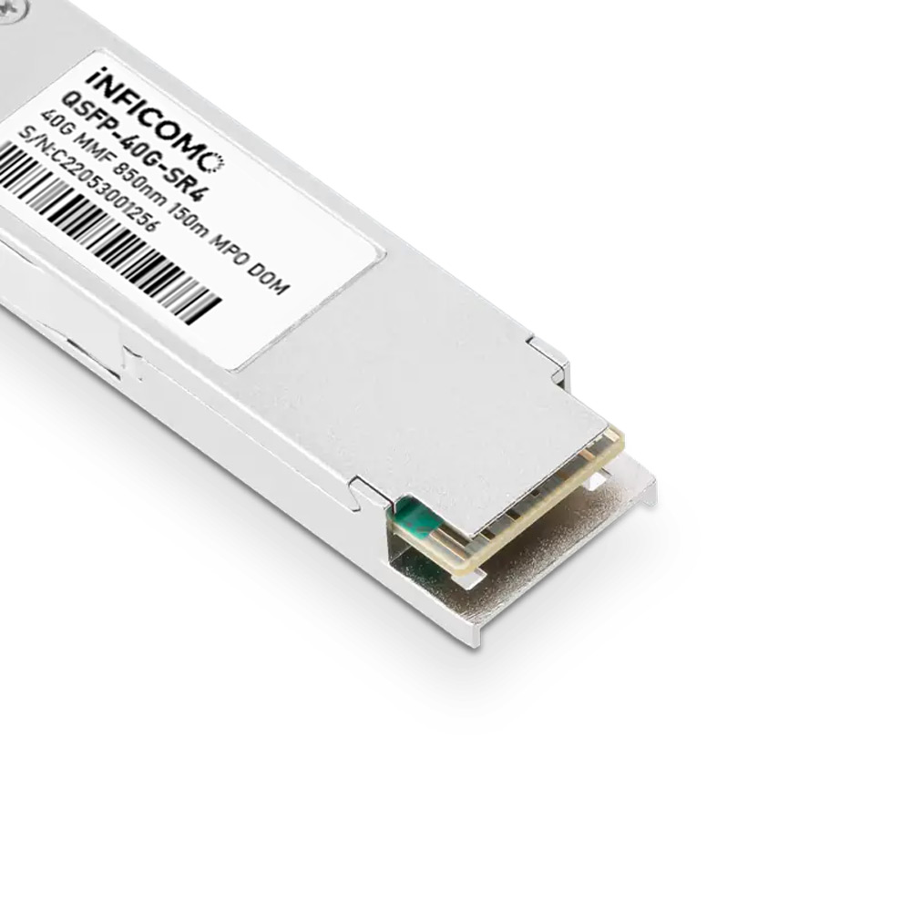 QSFP-40G-SR4 Compatible 40GBASE-SR4 QSFP+ 850nm OM4 150m MPO-12/UPC MMF Fiber Optic Transceiver Module