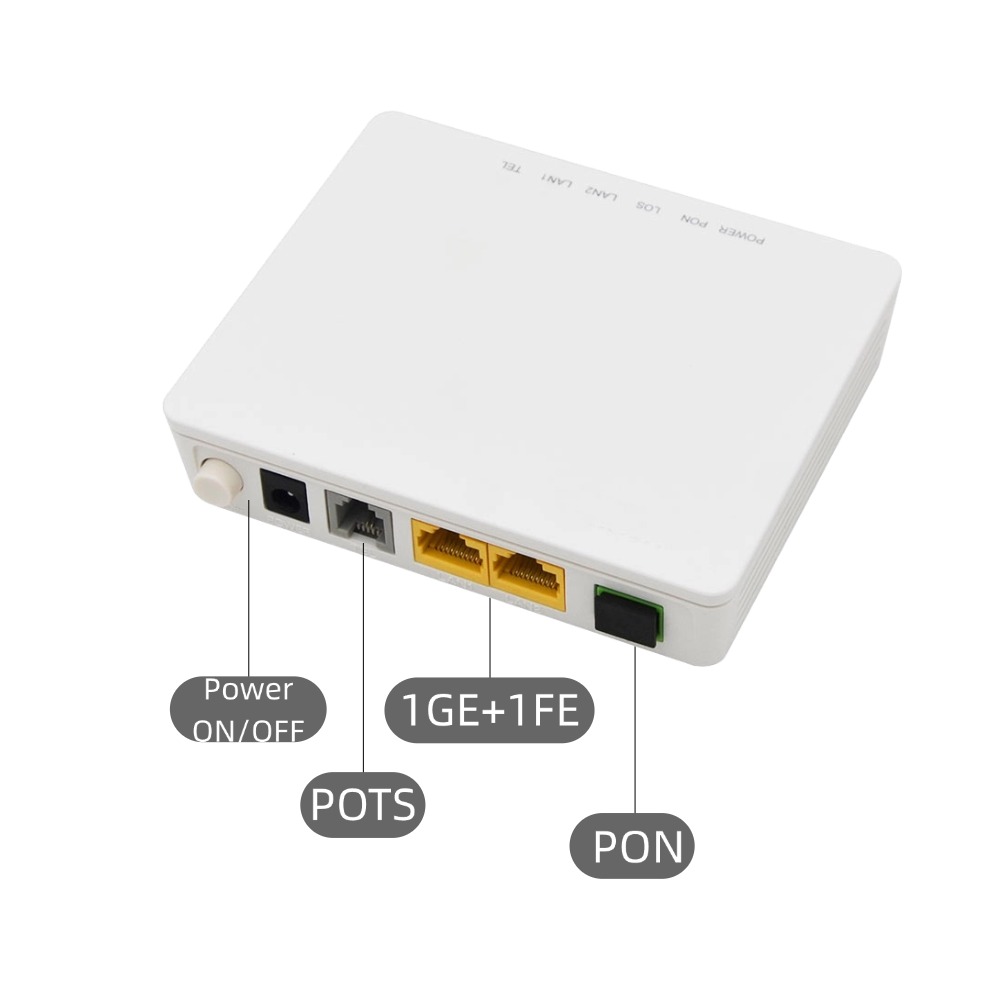 HG8120C XPON ONU 1GE+1FE+1POTS FTTH ONT Fiber Modem Compatible GPON EPON