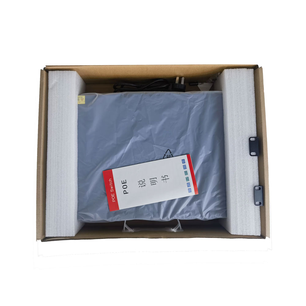 24 Port Gigabit PoE Switch with 2 Gigabit Sfp Ports 450W 52v for CCTV AP