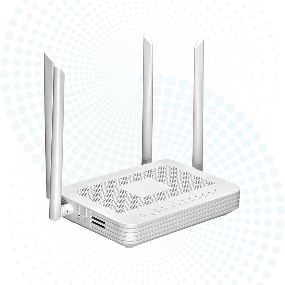 WiFi 6 XPON ONU AX3000 Dual Band 2.5G/5G 4GE 1POTS CATV USB3.0 Fiber Optical ONT Modem for FTTH Solution
