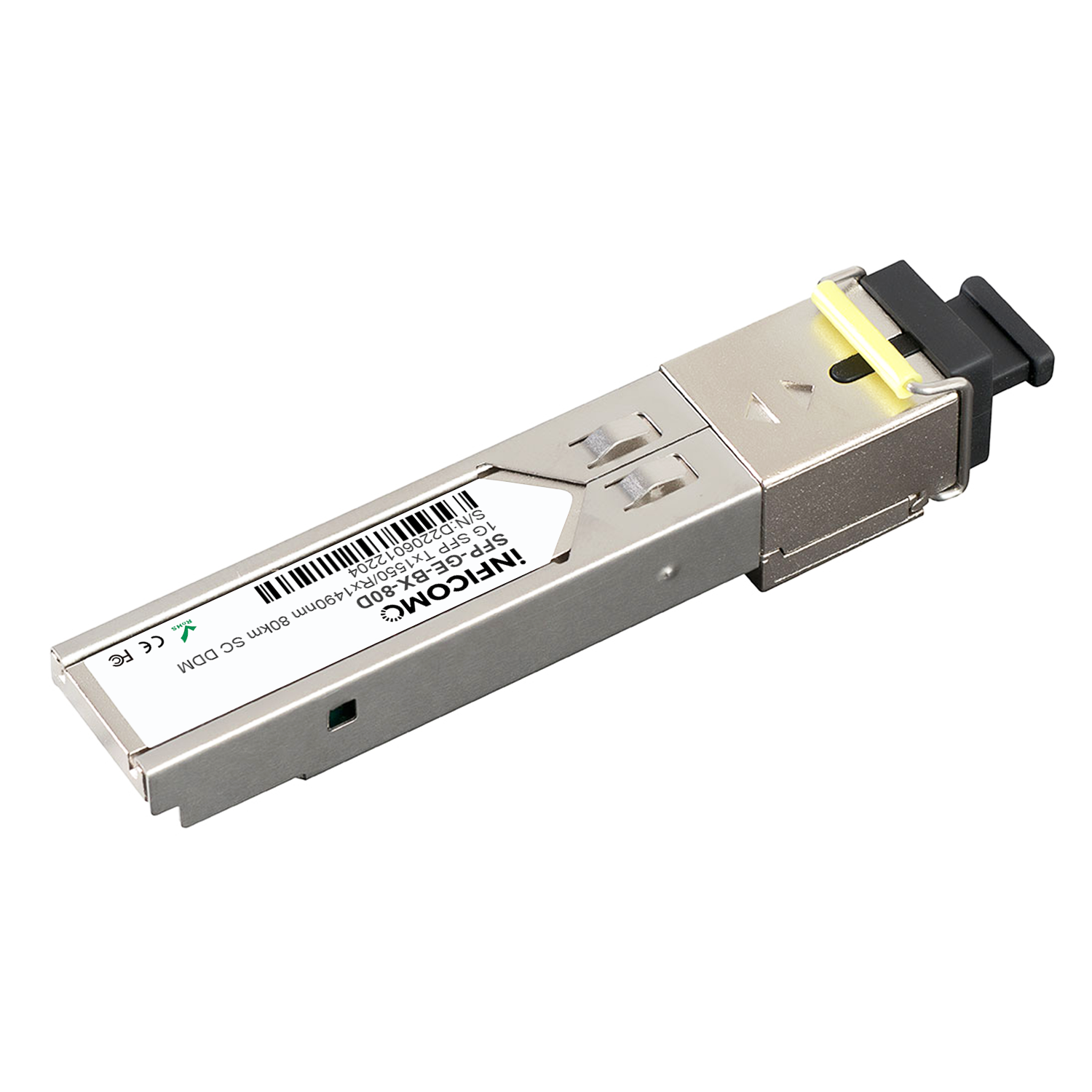 1.25G BIDI SC Connector Optical Transceivers Module 80km SMF/80km1.25G BIDI/80km DFB SFP Ethernet Communication