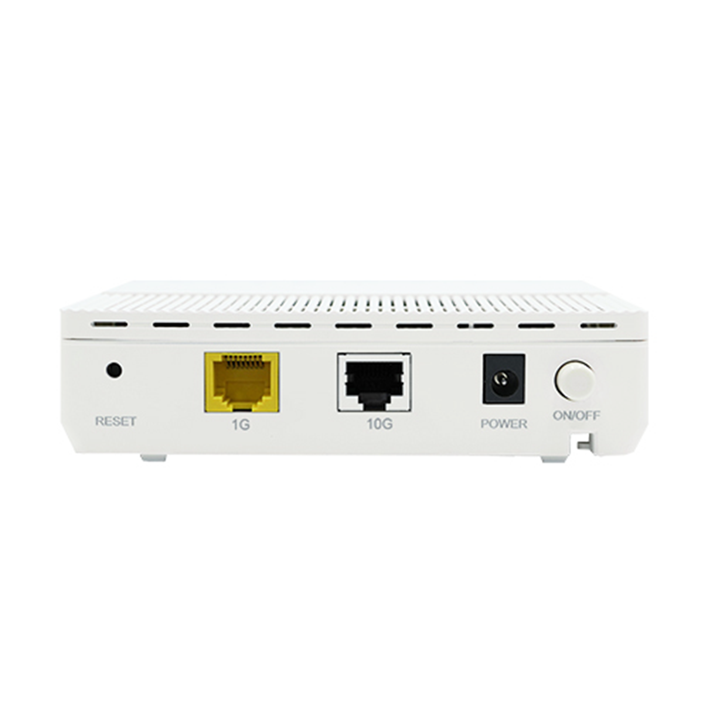 Ultra-Easy Maintenance 10G ONU Fiber Modem Router 1G/10G 2 LAN Ports 1 PON Port XGS-PON/XGSPON