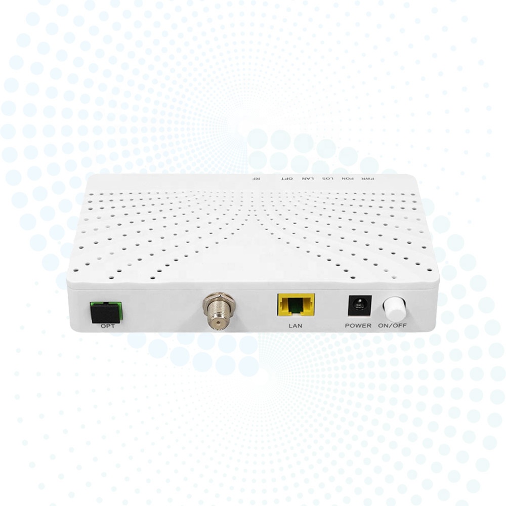 OEM FTTH XPON ONU 1GE + CATV RF Port Optical Fiber Modem Dual Mode GPON EPON Router HG1011