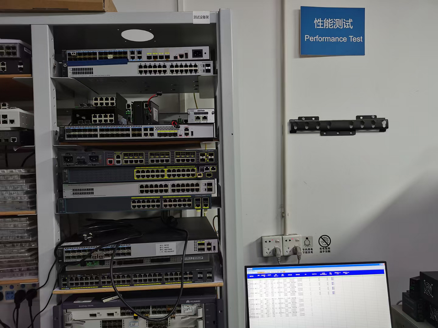 Full simulation stress test for optical fiber network equipment performance validation