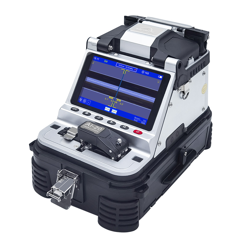 AI-20 Automatic Fiber Optic Fusion Splicer for FTTH 1260-1650nm Wavelength 5s Splicing Time