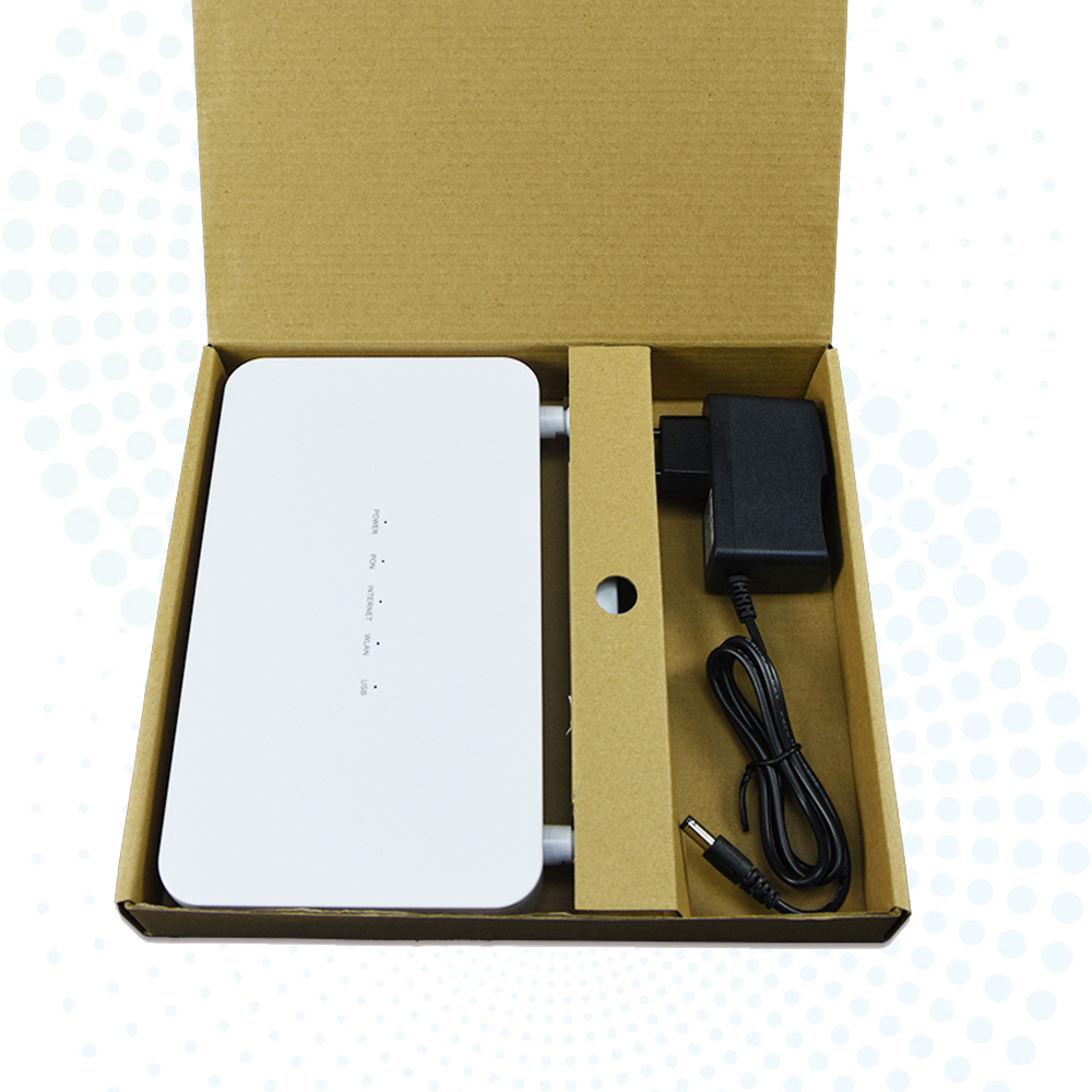 ONU Model F670L Gpon 4GE+1USB+1Tel+WIFI2.4/5G Dual Band ONT Router Dual-Band WiFi Fiber Optic Equipment
