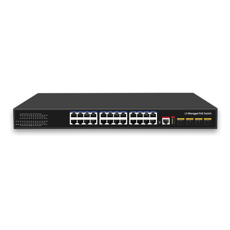 L3 PoE Switch Front Panel