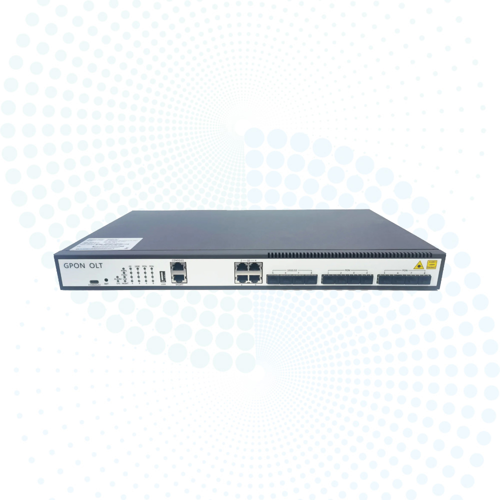 8-Port OLT Gpon Network FTTX with 8 PON & 4GE 2 1G SFP 2pcs 10G SFP 8 Uplink Fiber Optic Equipment