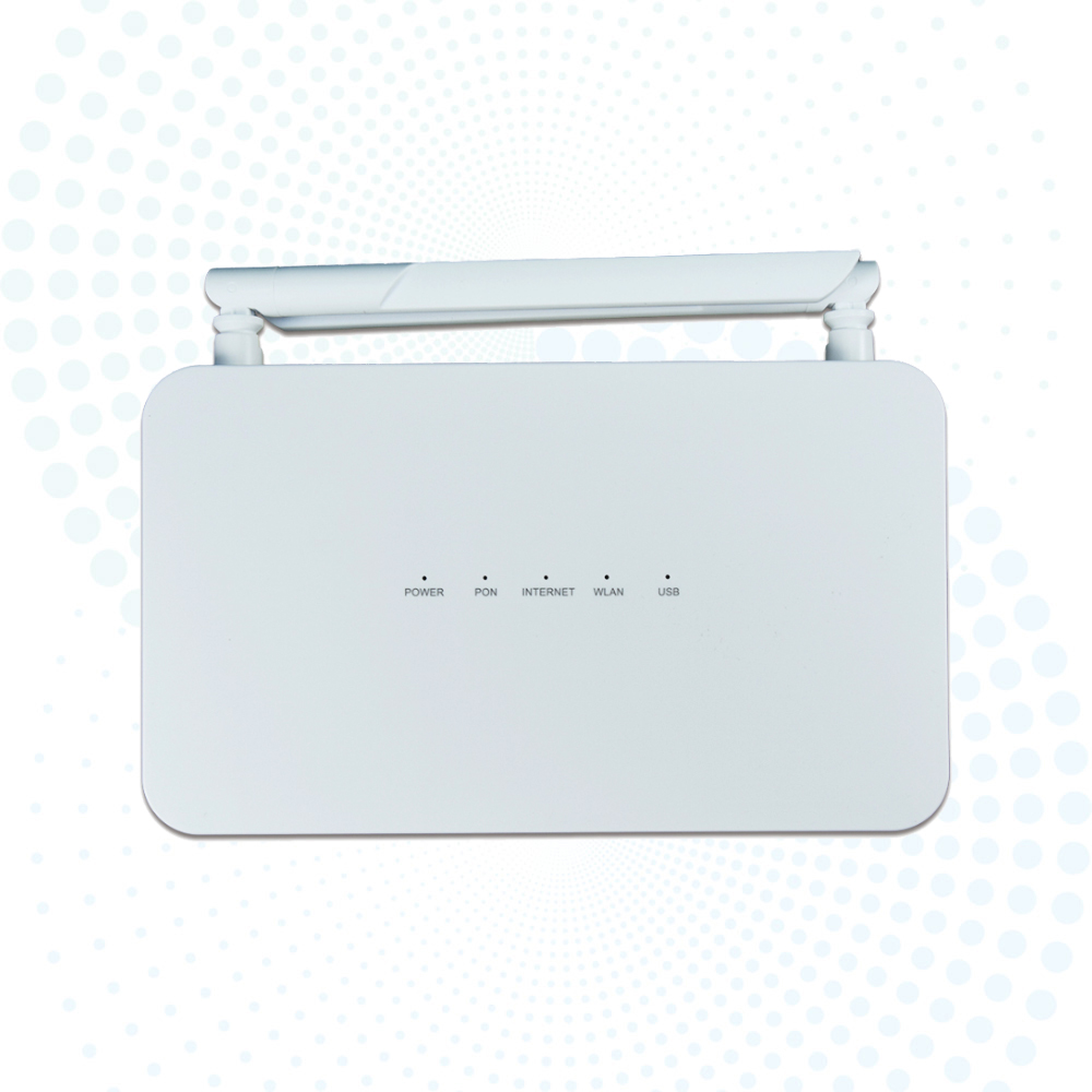 ONU Model F670L Gpon 4GE+1USB+1Tel+WIFI2.4/5G Dual Band ONT Router Dual-Band WiFi Fiber Optic Equipment