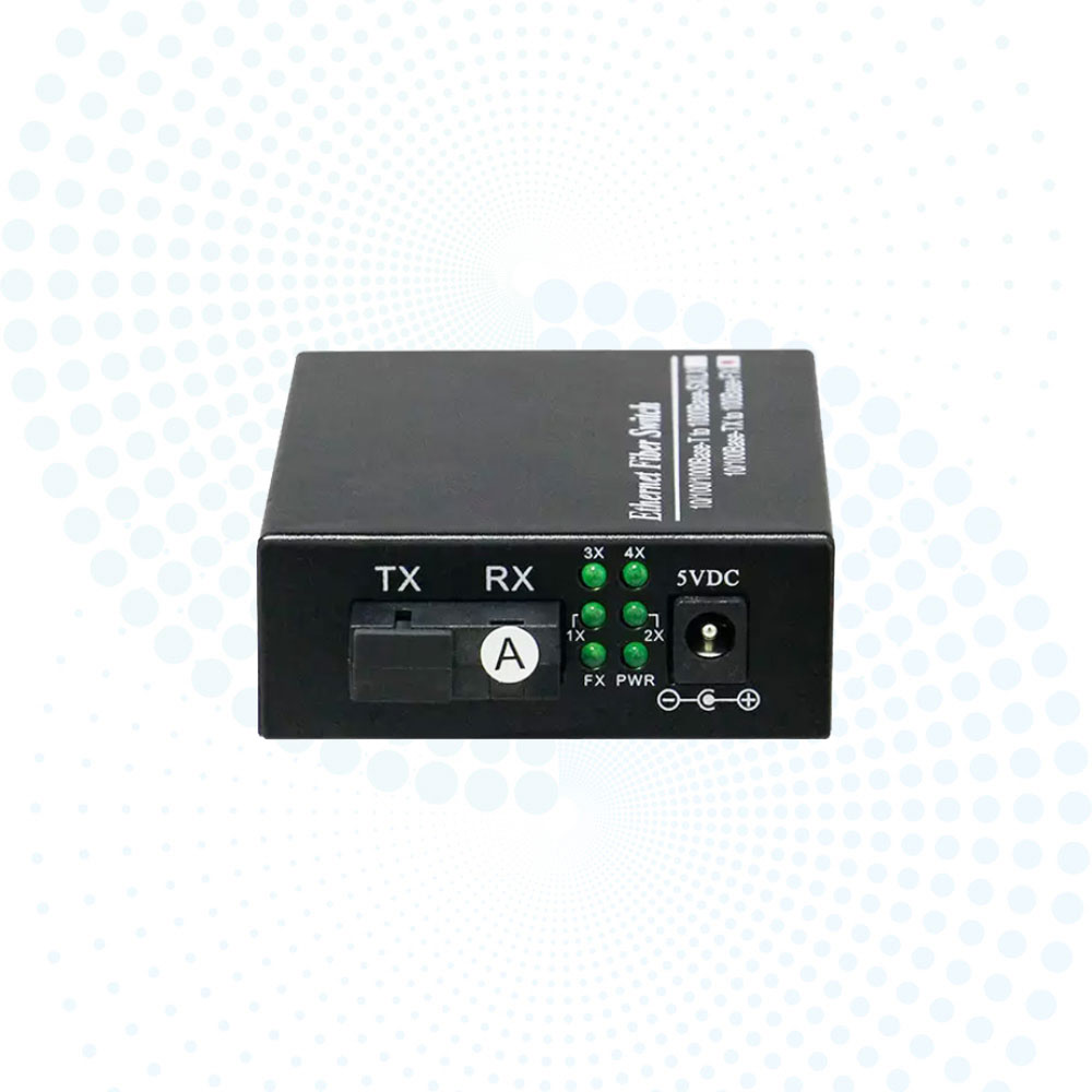 Factory Price 1FX 4TX Gigabit Fiber to Ethernet Converter 20km SC 10/100/1000Mbps Media Converter