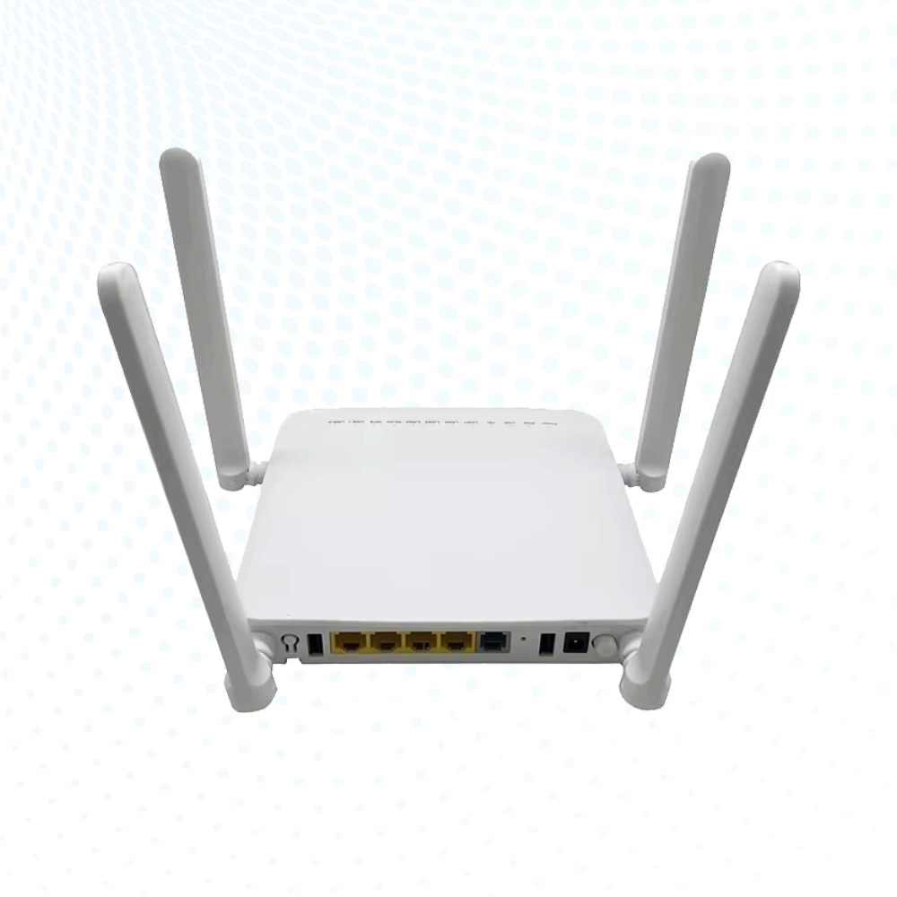F680 XPON ONU Dual Band WiFi 4GE+1POTS+1USB FTTH Fiber Optic ONT Router 5dBi